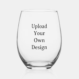 Create Your Own Simple Custom Design Wijnglas Zonder Voet