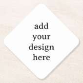 Create Your Own Simple Custom Diamond Kartonnen Onderzetters (Voorkant)