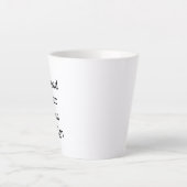 Create Your Own Simple Custom Small Latte Mug  Mok (Voorkant)