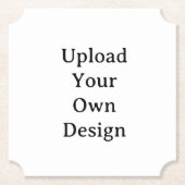 Create Your Own Simple Custom Ticket Kartonnen Onderzetters (Voorkant)