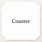 Create Your Own Simple Custom Ticket Kartonnen Onderzetters (Voorkant)