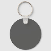 Create Your Own simple dark gray Sleutelhanger (Voorkant)