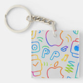 Create Your Own Simple personalized Trending Sleutelhanger (voorkant)