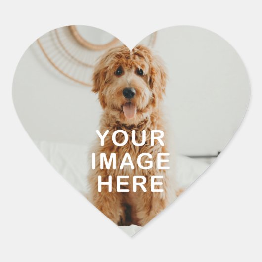 Create Your Own Simple Single Image/Photo Hart Sticker (Voorkant)