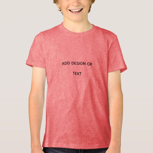 Create Your Own simple Tri-Blend Shirt (Voorkant)