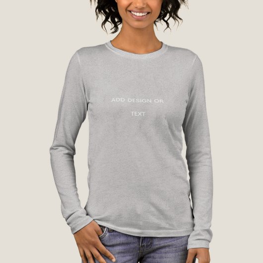 Create Your Own simple Tri-Blend Shirt (Voorkant)