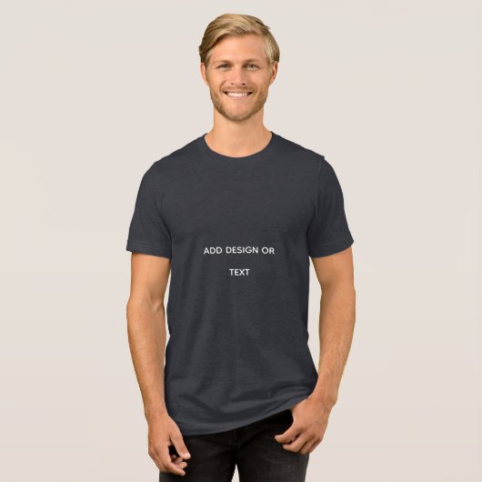 Create Your Own simple Tri-Blend Shirt (Voorkant volledig)