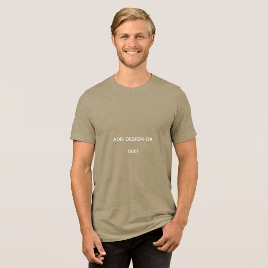 Create Your Own simple Tri-Blend Shirt (Voorkant volledig)