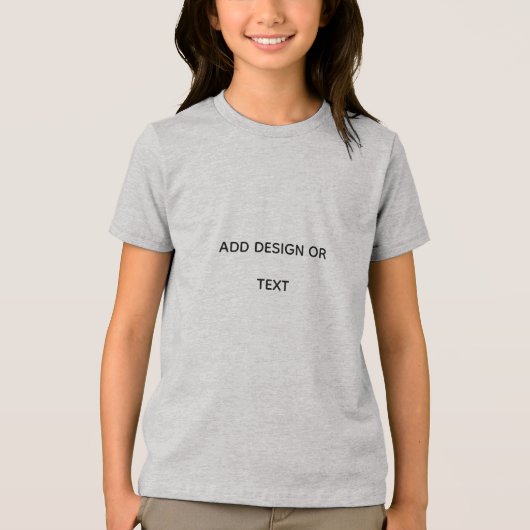 Create Your Own simple Tri-Blend Shirt (Voorkant)