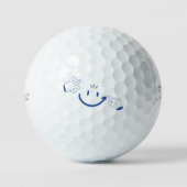 Create Your Own Sky Blue Denim Blue Personal Golfballen (Voorkant)