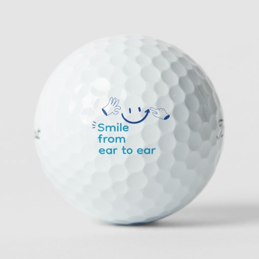 Create Your Own Sky Blue Denim Blue Personal Golfballen (Voorkant)