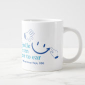 Create Your Own Sky Blue Denim Blue Personal Grote Koffiekop (Rechts)