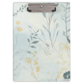 Create Your Own Soft Golden Flowers Minimalist Klembord (Voorkant)