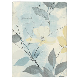 Create Your Own Soft Yellow Flowers Minimalist Klembord