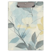 Create Your Own Soft Yellow Flowers Minimalist Klembord (Voorkant)