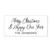 Create Your Own Stylish Script Christmas Greetings Rubberstempel (Afrduk)