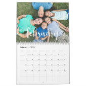 Create Your Own Stylish Script Family Photo 2026 Kalender (Feb 2026)