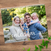 Create Your Own Stylish Script Family Photo 2026 Kalender