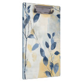 Create Your Own Sunny Blue Leaves Minimalist Klembord (Rechts)