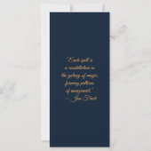 Create Your Own Sunset Blossom Bookmark Card (Achterkant)