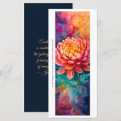 Create Your Own Sunset Blossom Bookmark Card (Voorkant / Achterkant)