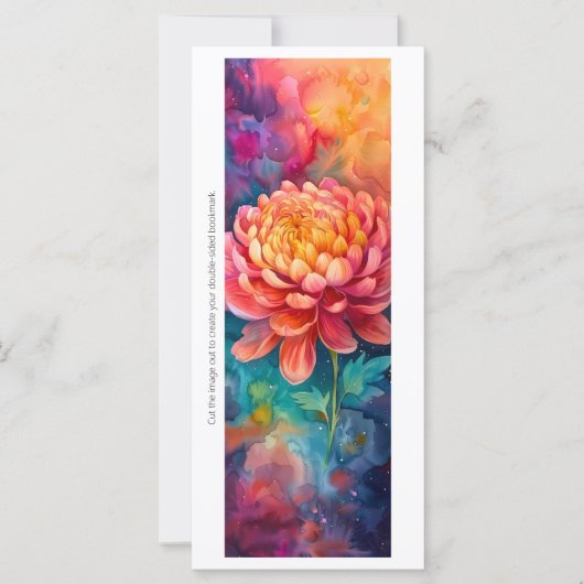 Create Your Own Sunset Blossom Bookmark Card (Voorkant)