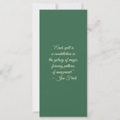 Create Your Own Sunset Elephants Bookmark Card (Achterkant)