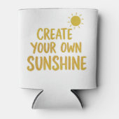 Create your own sunshine quote on blikjeskoeler (Voorkant)
