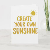 Create your own sunshine quote on kaart (Voorkant)