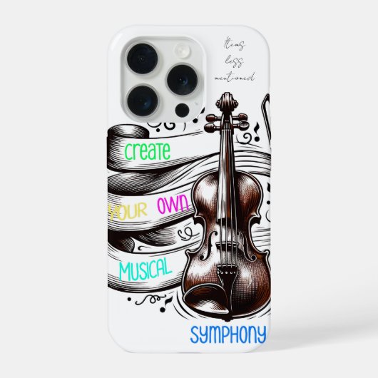 Create your own symphony  iPhone hoesje (Achterkant)