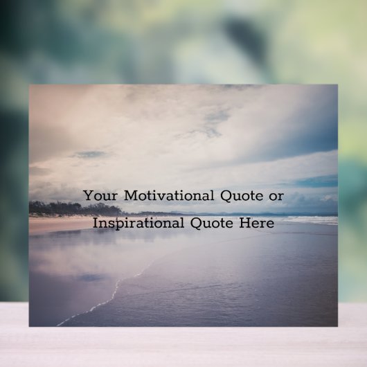 Create Your Own Text Inspirational Motivational Acryl Bord (Neutraal)