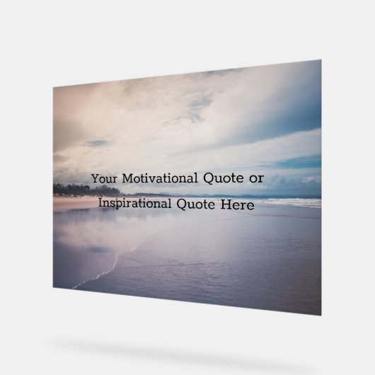 Create Your Own Text Inspirational Motivational Acryl Bord (Hoek)