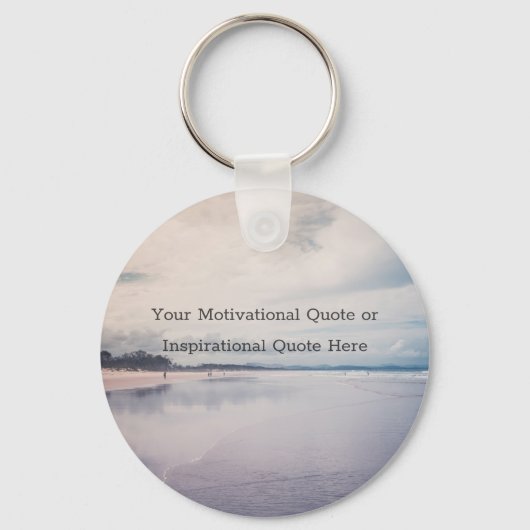 Create Your Own Text Inspirational Motivational Sleutelhanger (Achterkant)