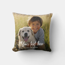 Create Your Own Text Photo  Kussen