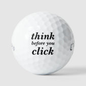 Create Your Own | think before you click | Golfballen (Voorkant)