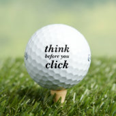 Create Your Own | think before you click | Golfballen (Insitu Shirt)