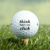 Create Your Own | think before you click | Golfballen (Insitu Shirt)