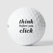Create Your Own | think before you click | Golfballen (Voorkant)