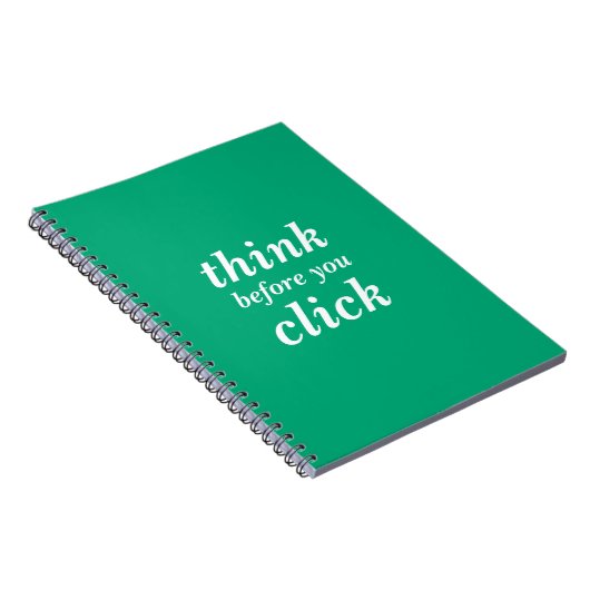 Create Your Own | think before you click | Notitieboek (Rechterzijde)