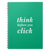 Create Your Own | think before you click | Notitieboek (Voorkant)