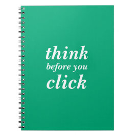 Create Your Own | think before you click | Notitieboek