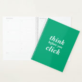 Create Your Own | think before you click | Planner (Display)