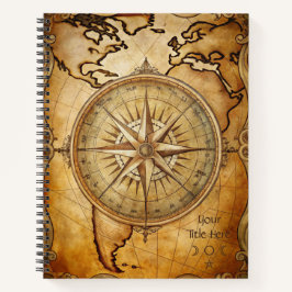 Create Your Own Traveler Compass Rose Map Notitieboek