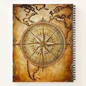 Create Your Own Traveler Compass Rose Map Notitieboek (Achterkant)