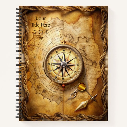 Create Your Own Traveler Compass Rose Notitieboek (Voorkant)