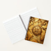 Create Your Own Traveller Compass Rose Map Notitieboek (Binnen)