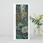 Create Your Own Tropical Cheetah Bookmark Card (Staand voorkant)