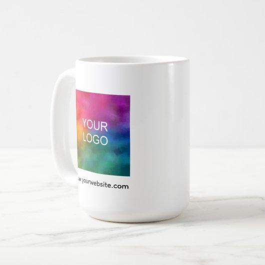 Create Your Own Upload Your Logo Photo Here Koffiemok (Voorkant links)