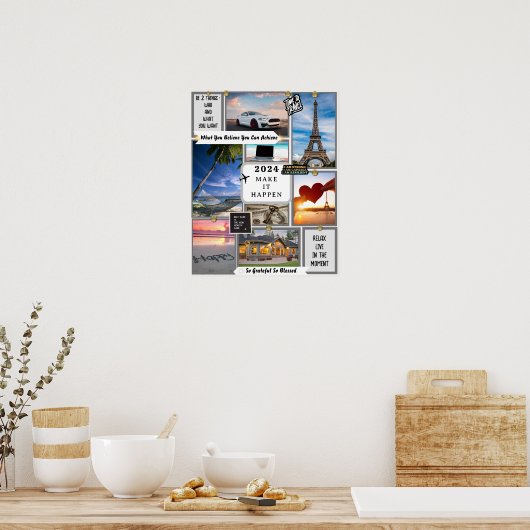 Create Your Own Vision Board Goal Manifesting Poster (Keuken)