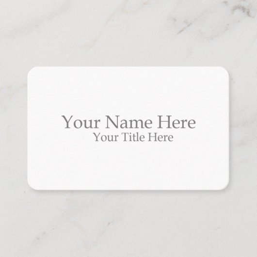 Create Your Own Visitekaartje (Voorkant)